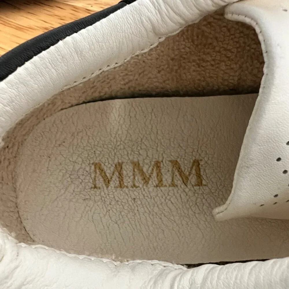 MMM Women’s Double Strap Faux Leather Fashion Sneakers Leopard Print Size 9.5